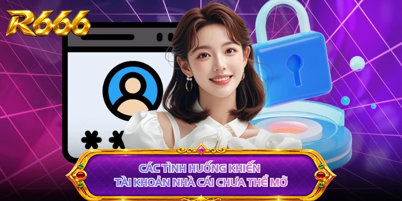 Các tình huống khiến tài khoản nhà cái chưa thể mở 