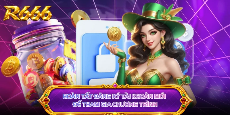 Hoàn tất đăng ký tài khoản mới để tham gia chương trình